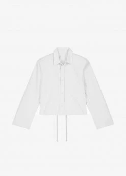 Another J CLOTHING Daor Padded Shoulder Shirt - Optic White