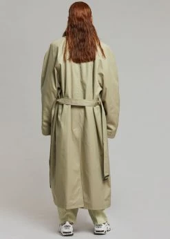 The Frankie Shop Decima Trench Coat - Slate Green 35 The Frankie Shop Decima Trench Coat - Slate Green