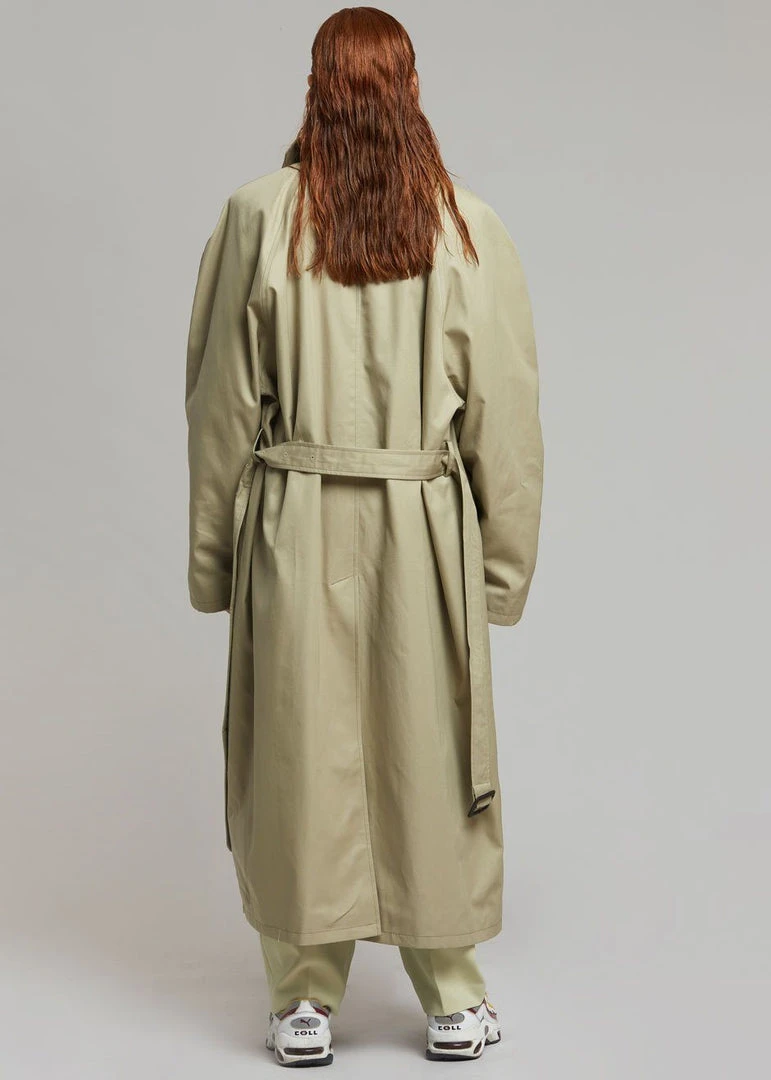 The Frankie Shop Decima Trench Coat - Slate Green 18 The Frankie Shop Decima Trench Coat - Slate Green