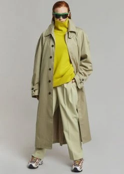 The Frankie Shop Decima Trench Coat - Slate Green 27 The Frankie Shop Decima Trench Coat - Slate Green