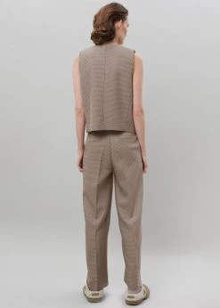 The Frankie Shop CLOTHING Desio Houndstooth Pants - Chocolate 19 The Frankie Shop CLOTHING Desio Houndstooth Pants - Chocolate