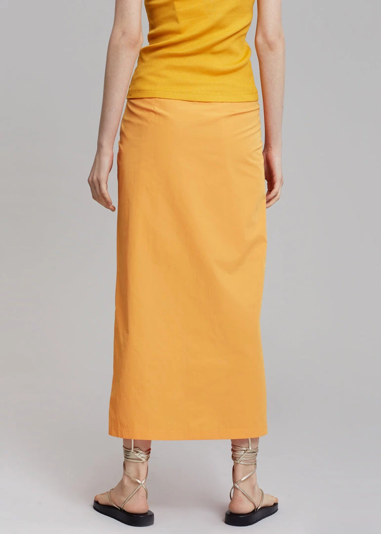 Inni Didi Pleated Midi Skirt - Orange CLOTHING 8 Inni Didi Pleated Midi Skirt - Orange CLOTHING