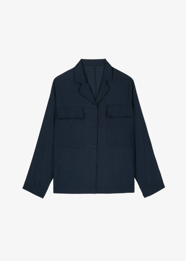 Credito Dido Pocket Shirt - Navy 10 Credito Dido Pocket Shirt - Navy