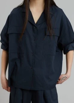 Credito Dido Pocket Shirt - Navy 13 Credito Dido Pocket Shirt - Navy