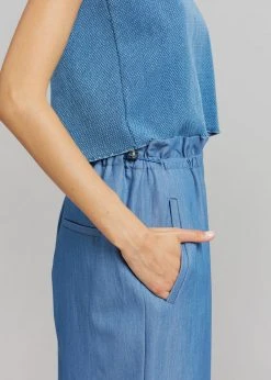 Cafe Noir Dua Loose Pants - Medium Wash CLOTHING 14 Cafe Noir Dua Loose Pants - Medium Wash CLOTHING