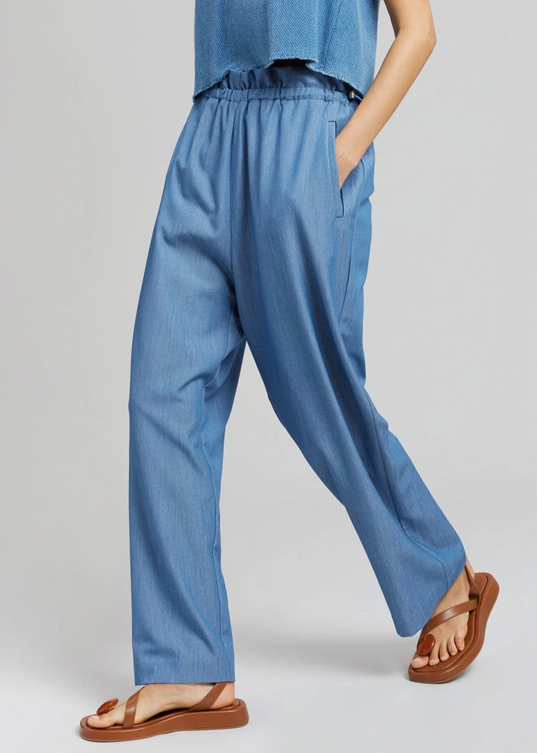 Cafe Noir Dua Loose Pants - Medium Wash CLOTHING 2 Cafe Noir Dua Loose Pants - Medium Wash CLOTHING