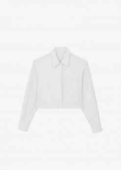 Maimia CLOTHING Ede Cropped Button Shirt - White 17 Maimia CLOTHING Ede Cropped Button Shirt - White