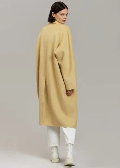 By Flow CLOTHING Edi Belted Coat - Custard