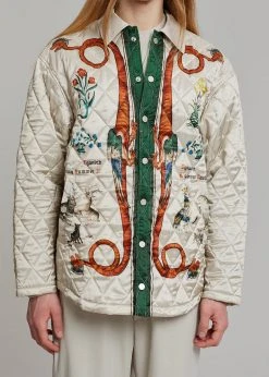 Men EGONLab Quilted Shirt - Dynasty Print