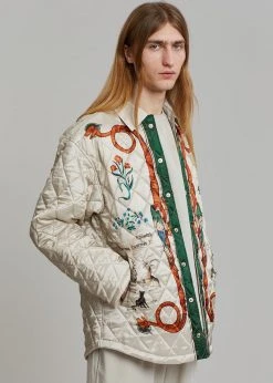 Men EGONLab Quilted Shirt - Dynasty Print