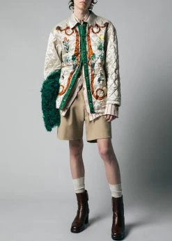 Men EGONLab Quilted Shirt - Dynasty Print