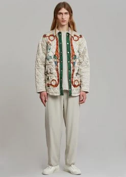 Men EGONLab Quilted Shirt - Dynasty Print