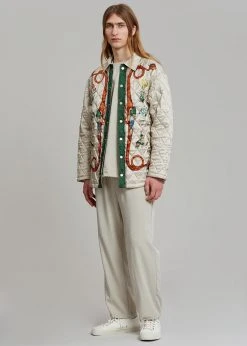 Men EGONLab Quilted Shirt - Dynasty Print