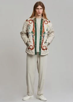 Men EGONLab Quilted Shirt - Dynasty Print