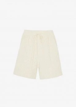 The Frankie Shop Eira Knit Shorts - Cream CLOTHING 17 The Frankie Shop Eira Knit Shorts - Cream CLOTHING