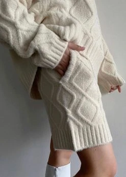 The Frankie Shop Eira Knit Shorts - Cream CLOTHING 13 The Frankie Shop Eira Knit Shorts - Cream CLOTHING