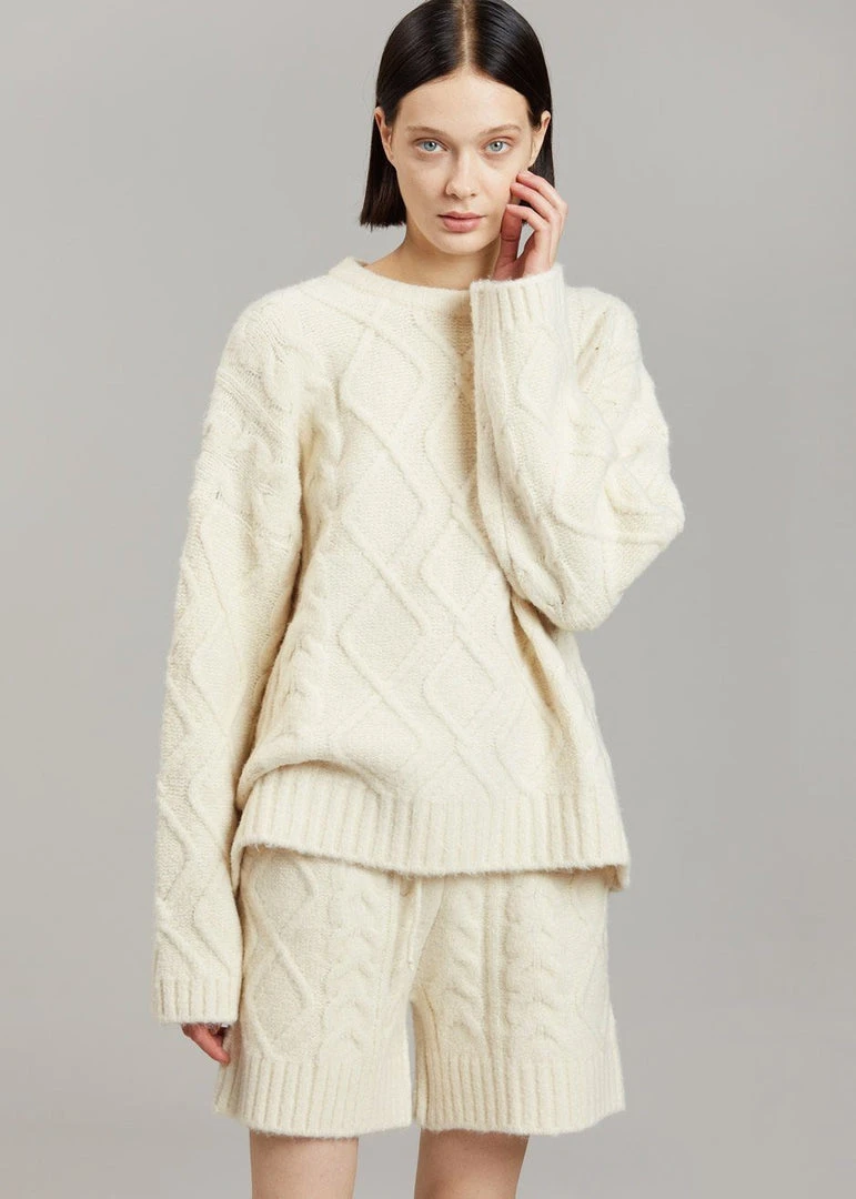 The Frankie Shop Eira Sweater - Cream 4 The Frankie Shop Eira Sweater - Cream