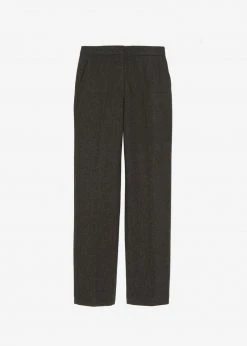 Plus Hong Elan Herringbone Pants - Dark Grey Melange 11 Plus Hong Elan Herringbone Pants - Dark Grey Melange