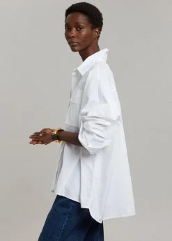 The Frankie Shop Elara Oversized Shirt - Optic White