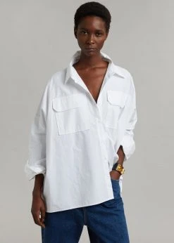 The Frankie Shop Elara Oversized Shirt - Optic White