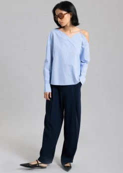 Sandalwood Eliz Shirt - Blue Stripe