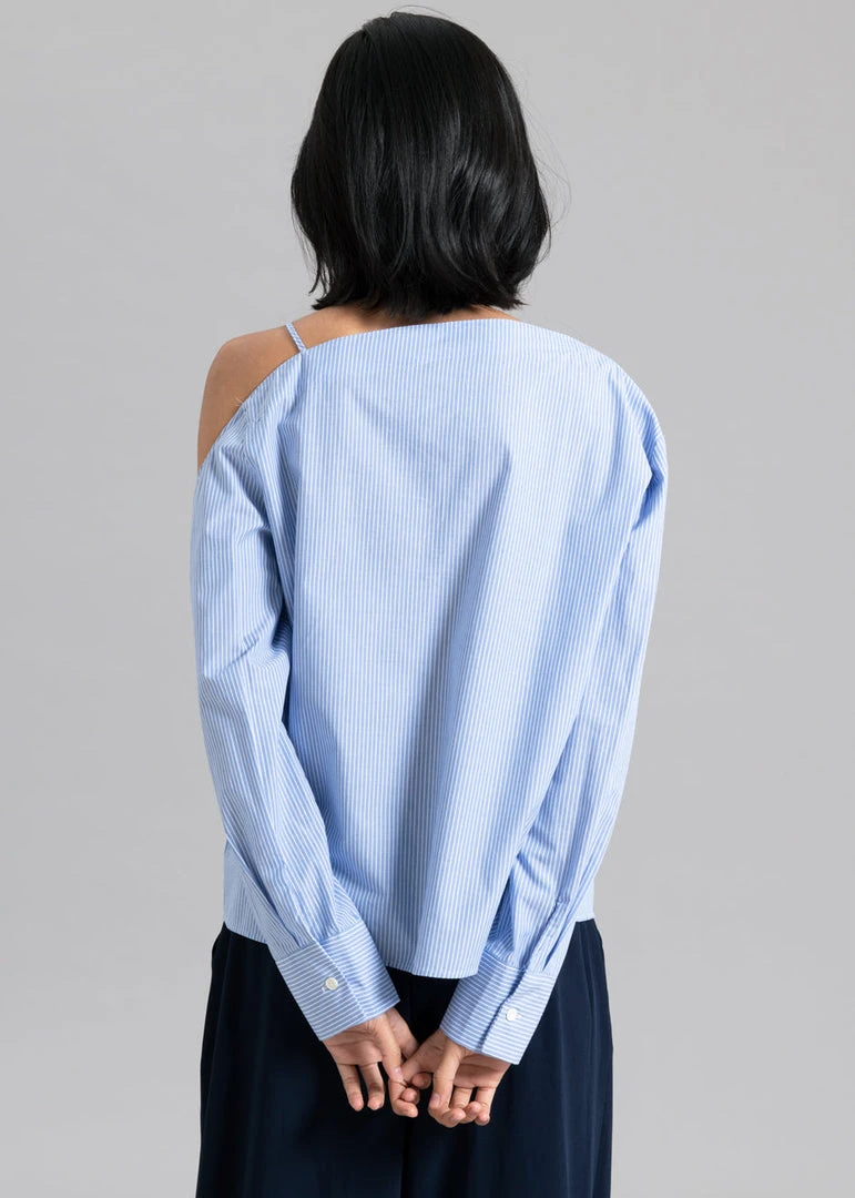Sandalwood Eliz Shirt - Blue Stripe 7 Sandalwood Eliz Shirt - Blue Stripe