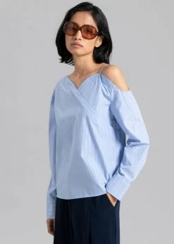 Sandalwood Eliz Shirt - Blue Stripe 11 Sandalwood Eliz Shirt - Blue Stripe