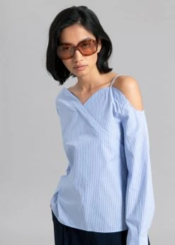 Sandalwood Eliz Shirt - Blue Stripe 12 Sandalwood Eliz Shirt - Blue Stripe