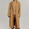 The Frankie Shop Elkin Tailored Overcoat - Camel CLOTHING