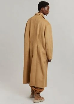 The Frankie Shop Elkin Tailored Overcoat - Camel CLOTHING