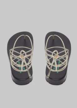 Emili X Bettina Vermillon Jenifer Sandal - Gold & Black