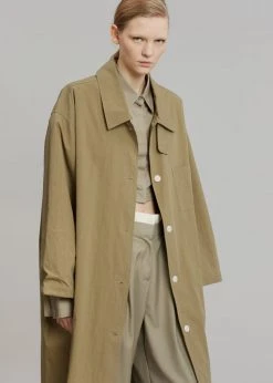 The Frankie Shop CLOTHING Emma Trench Coat - Sand