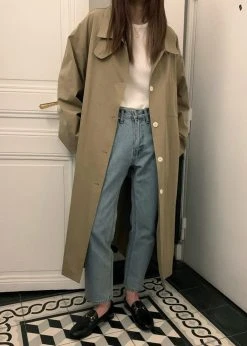The Frankie Shop CLOTHING Emma Trench Coat - Sand