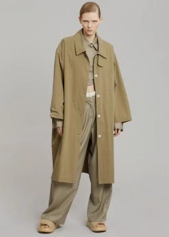 The Frankie Shop CLOTHING Emma Trench Coat - Sand