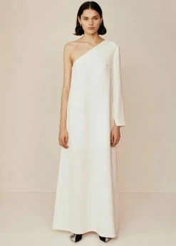 CLOTHING Esse Studios One Shoulder Column Dress - Ivory