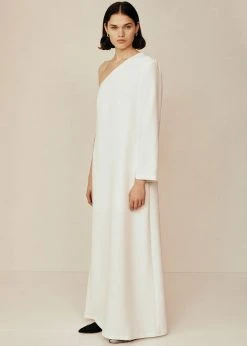 CLOTHING Esse Studios One Shoulder Column Dress - Ivory