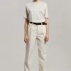 CLOTHING Esse Studios Tailored Cotton Trousers - Ivory