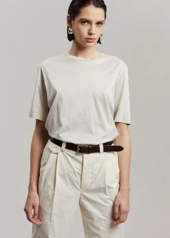 CLOTHING Esse Studios Tailored Cotton Trousers - Ivory