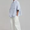 Farmers Market Ethan Pocket Shirt - Blue Stripe