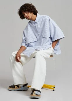 Farmers Market Ethan Pocket Shirt - Blue Stripe