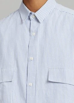 Farmers Market Ethan Pocket Shirt - Blue Stripe