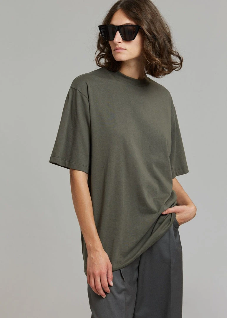 The Frankie Shop Evora Tee - Olive 1 The Frankie Shop Evora Tee - Olive