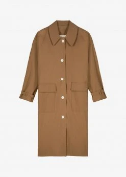 Browns Faloda Trench Coat - Brown 15 Browns Faloda Trench Coat - Brown