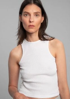 The Frankie Shop Falon Rib Tank - Optic White 8 The Frankie Shop Falon Rib Tank - Optic White