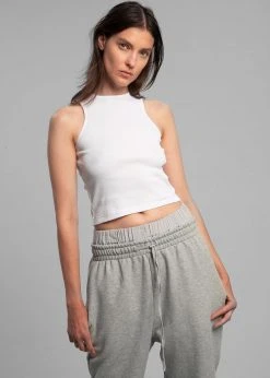 The Frankie Shop Falon Rib Tank - Optic White