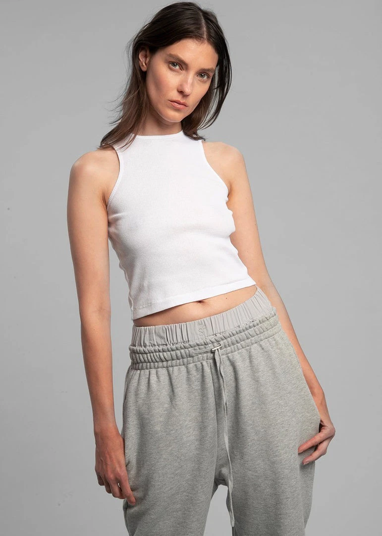 The Frankie Shop Falon Rib Tank - Optic White 2 The Frankie Shop Falon Rib Tank - Optic White