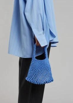Cafe Noir Fana Mini Net Bag - Blue ACCESSORIES