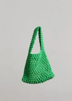 Cafe Noir ACCESSORIES Fana Mini Net Bag - Green