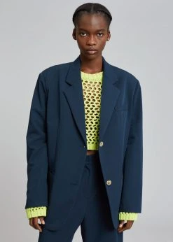 The Frankie Shop Felola Blazer - Deep Navy CLOTHING