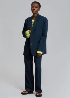 The Frankie Shop Felola Blazer - Deep Navy CLOTHING
